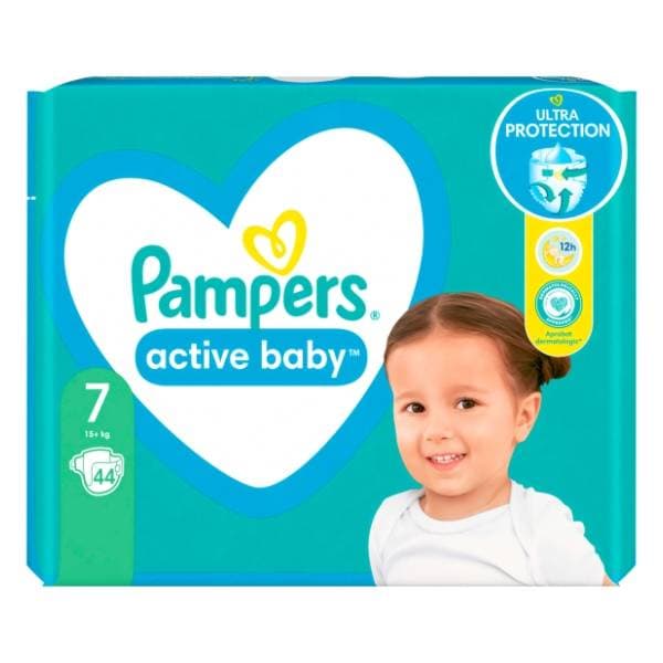 PAMPERS pelene Active baby 7 44kom 0