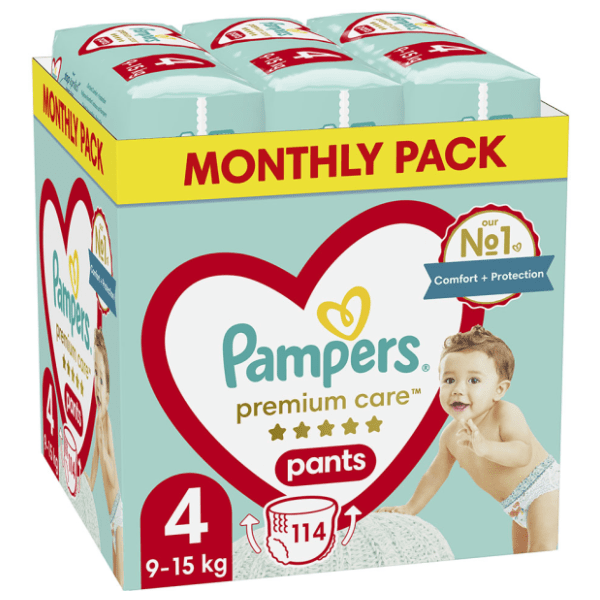 PAMPERS pelene premium care pants 4 114kom 0