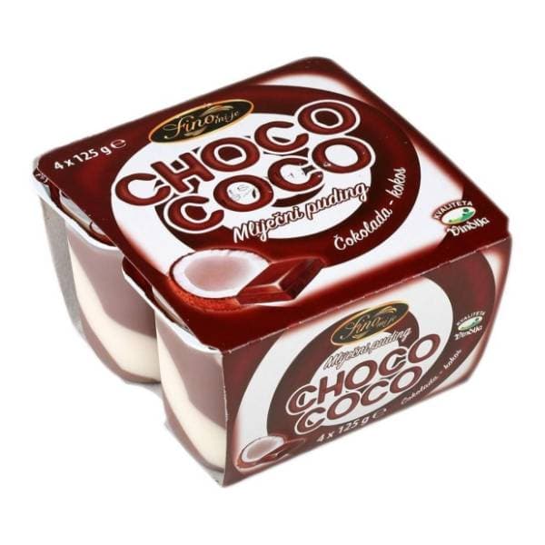 Puding VINDIJA Choco-coco 4x125g 0