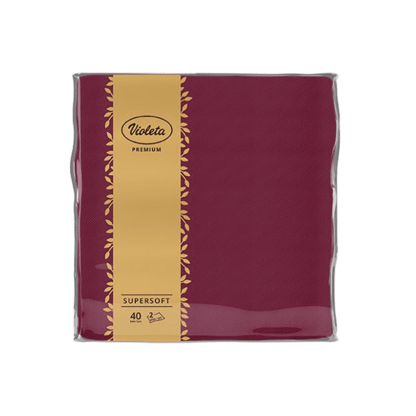 Salvete VIOLETA Premium bordo 2 sloja 40 kom 0
