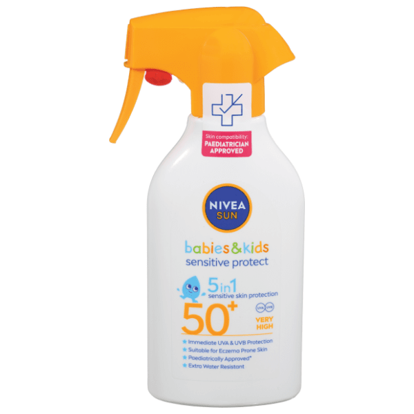 Sprej za sunčanje NIVEA kids sensitive protect 5u1 SPF50+ 270ml 0