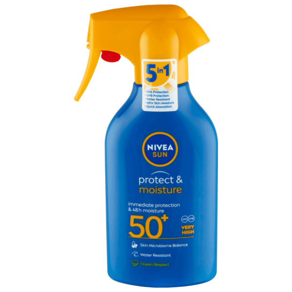 Sprej za sunčanje NIVEA sun protect&moisture SPF50+ 270ml 0