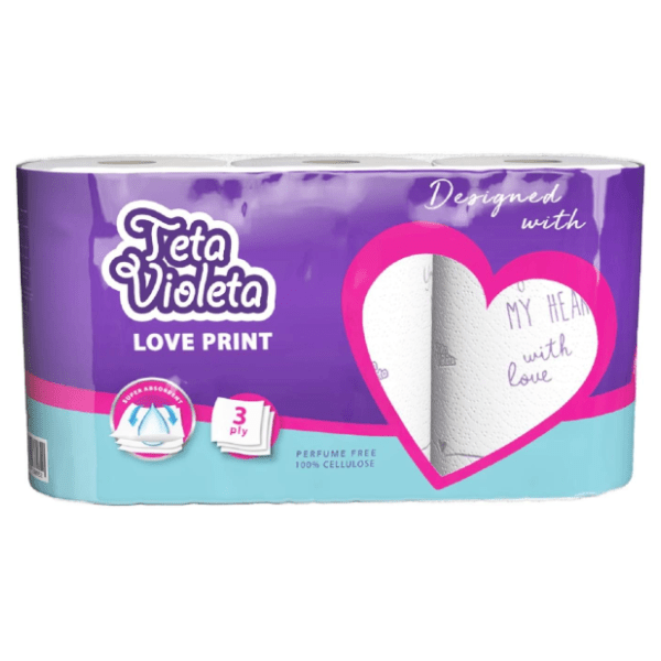 Ručnik VIOLETA Love 3 sloja 3 kom 0