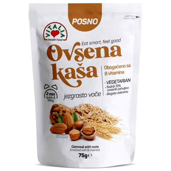 VITALIA zobena kaša orašasti plodovi 75g 0