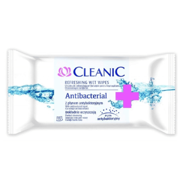 Vlažne maramice CLEANIC antibacterial 15kom 0