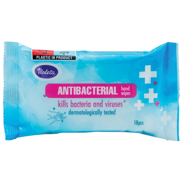 Vlažne maramice VIOLETA antibacterial 18kom 0