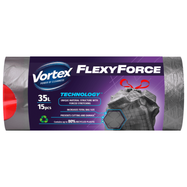 VORTEX Flexy vreće za smeće 35l 15kom 0