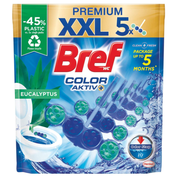WC osvježivač BREF eucalyptus XXL 5x50g 0