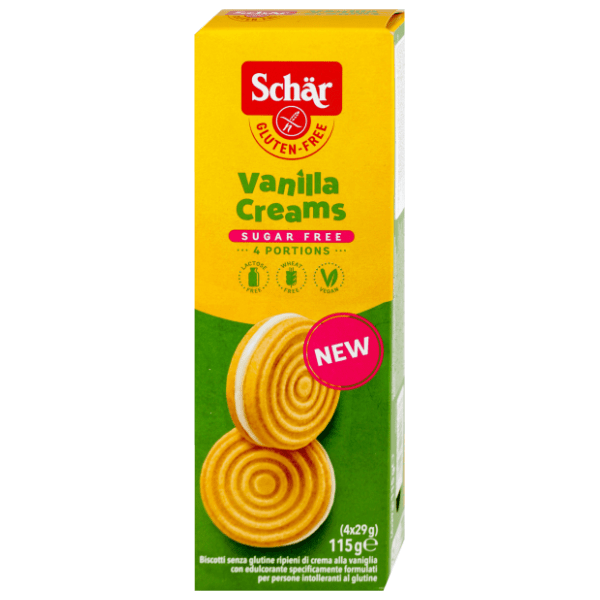 Bezglutenski keks vanilija bez šećera SCHAR 115g 0