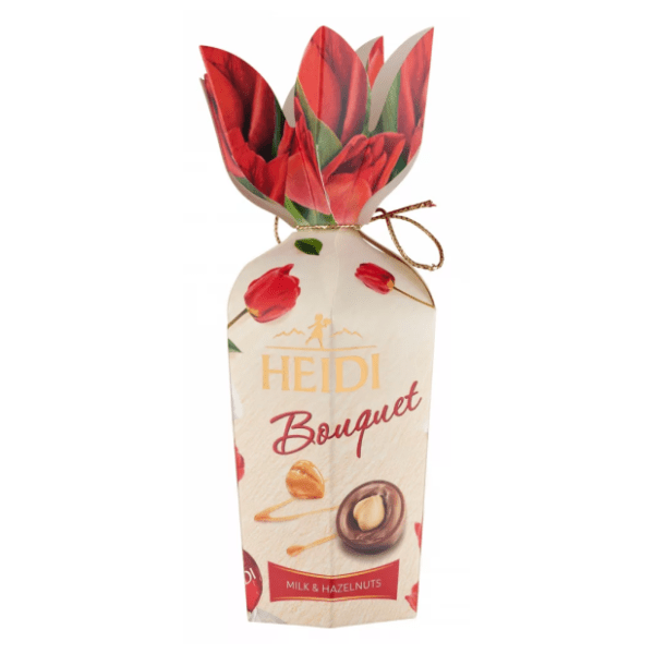 Bombonijera HEIDI Bouqet Flower lješnjak 120g 0