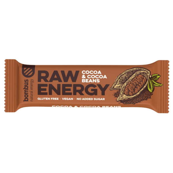 BOMBUS raw energy bar kakao i kakao zrna 50g 0
