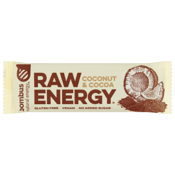 BOMBUS raw energy bar kokos i kakao 50g 0