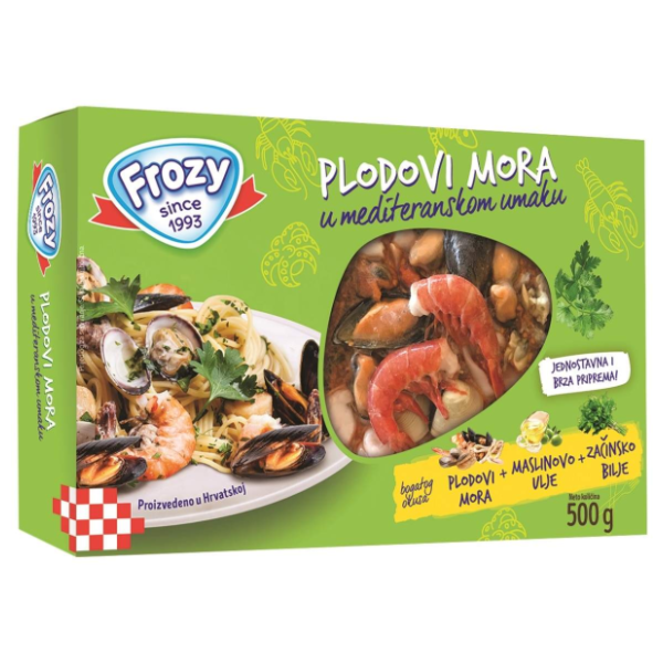 FROZY plodovi mora mediteranski umak 500g 0