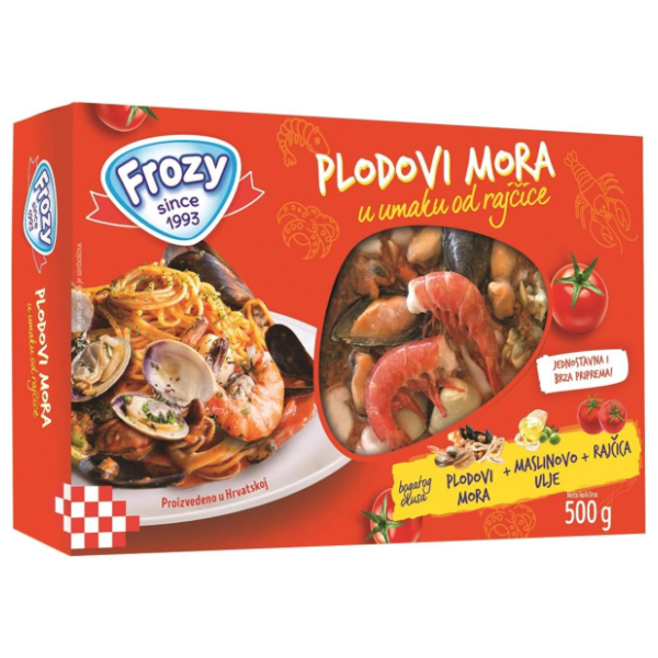 FROZY plodovi mora u umaku od rajčice 500g 0