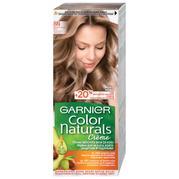 GARNIER Color Naturals boja za kosu N8 neutral light blonde 0