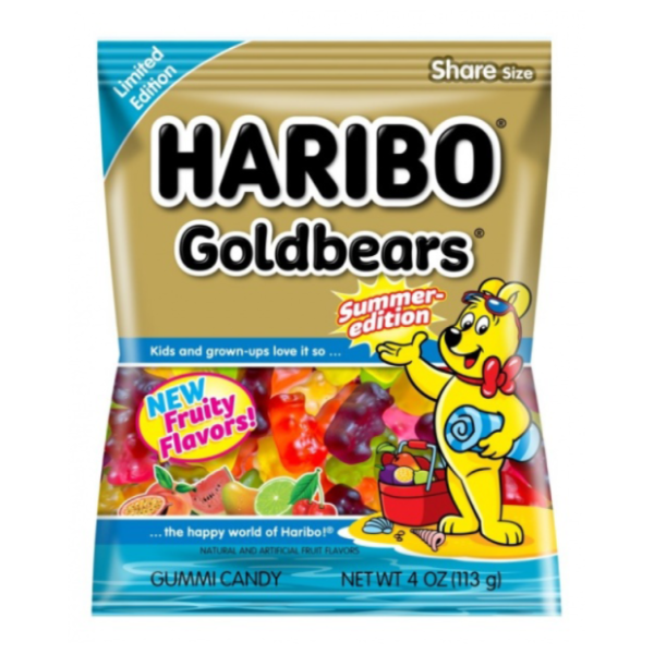 Gumeni bomboni HARIBO goldbears summer edition 100g 0