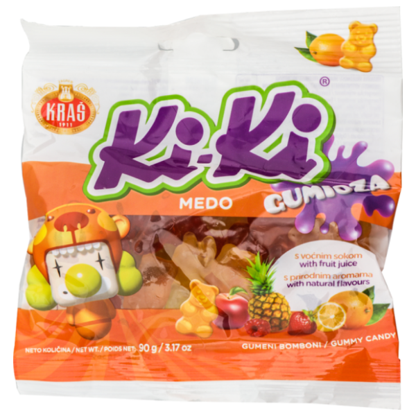 Gumeni bomboni KRAŠ Kiki meda 90g 0