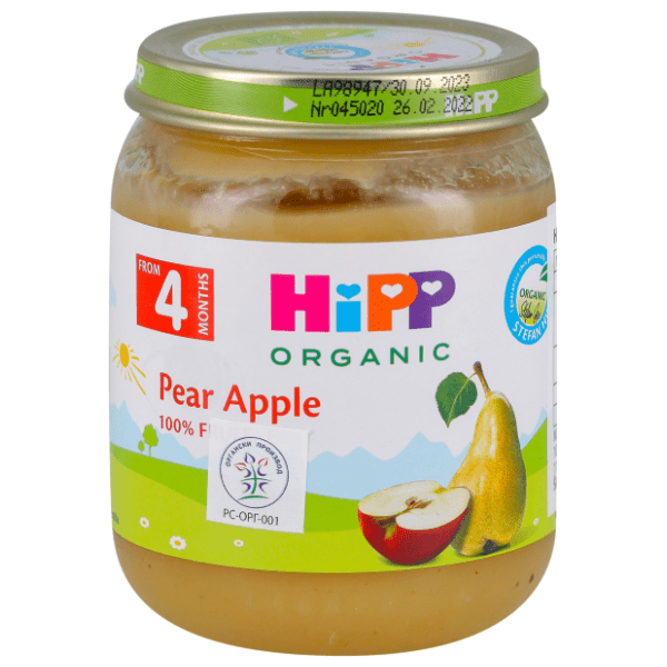 HIPP kašica jabuka i kruška 125g 0