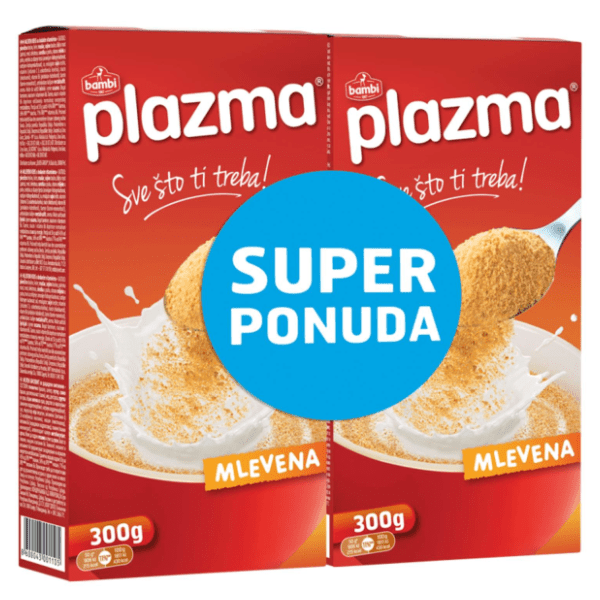Keks Bambi PLAZMA mljeveni 2x300g 0