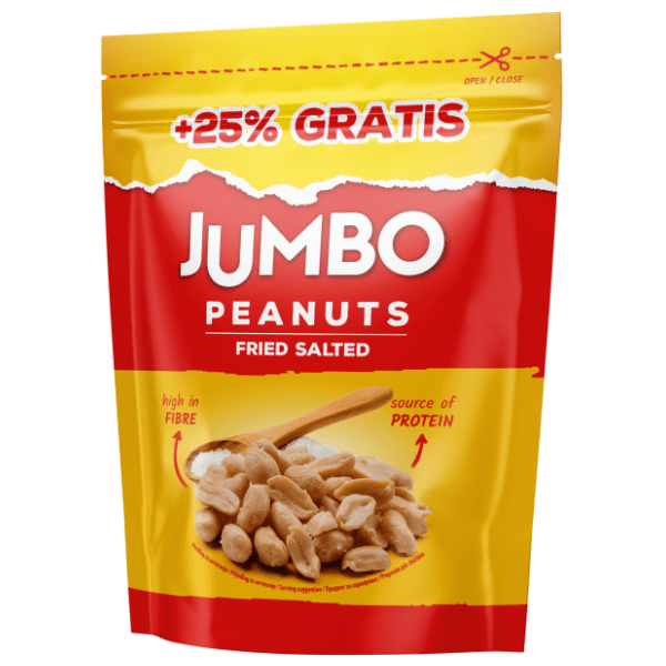 Kikiriki JUMBO prženi slani 180g + 25% gratis 0