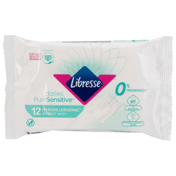 LIBRESSE Pure sensitive intimne maramice 12kom 0