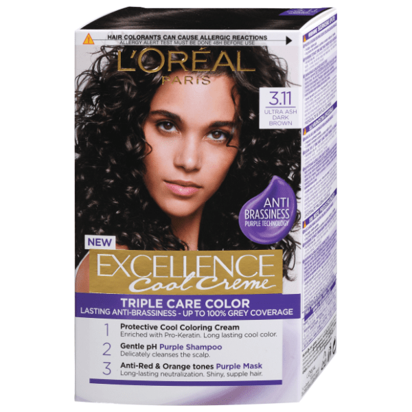 L'OREAL Excellence boja za kosu 3.11 ultra ash dark brown 0