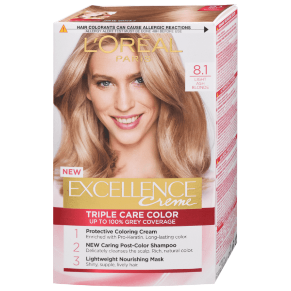 L'OREAL Excellence boja za kosu 8.1 light ash blonde 0