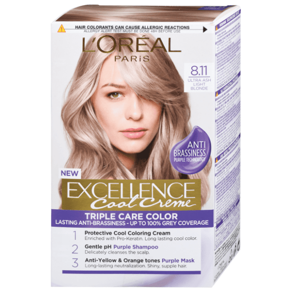 L'OREAL Excellence boja za kosu 8.11 ultra ash light blonde 0