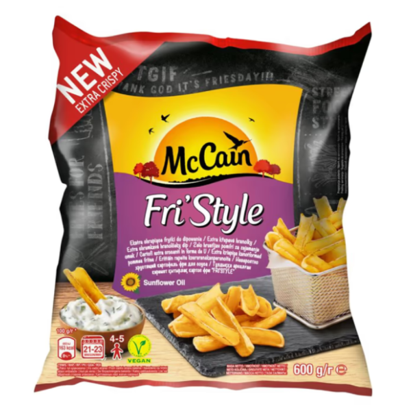 McCAIN pomfrit freestyle dippers 600g 0