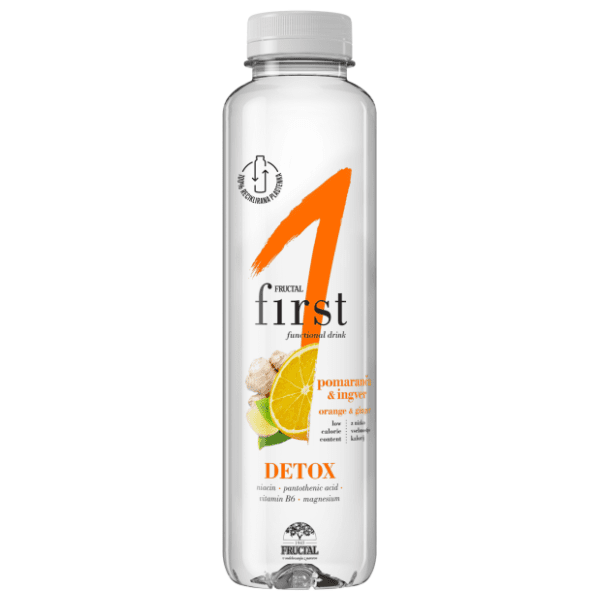 FRUCTAL detox naranča đumbir voda s okusom 500ml 0