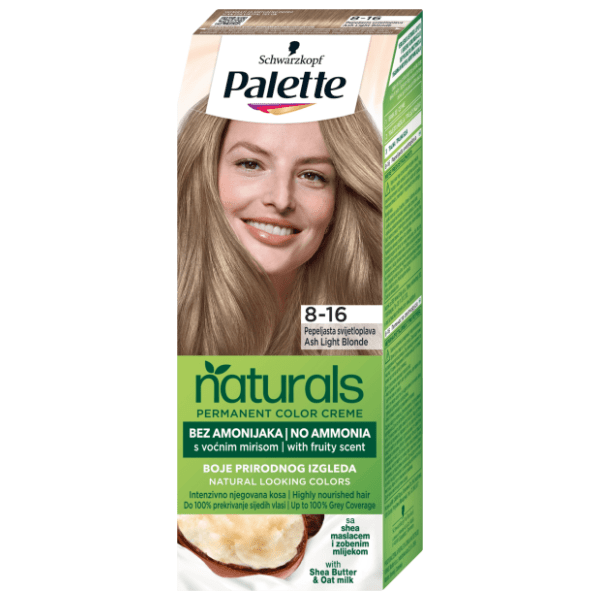 PALETTE Naturals boja za kosu 8.16 ash blond 0