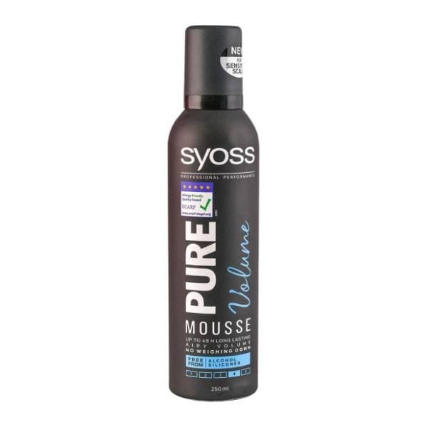 Pjena za kosu SYOSS Pure volume 250ml 0