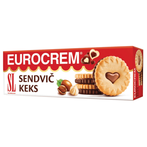 Keks SWISSLION Eurocrem sendvič 125g 0