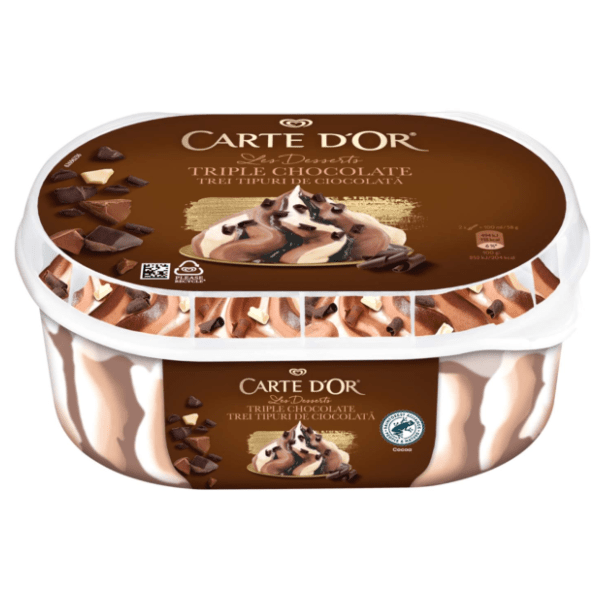 Sladoled CARTE D'OR triple chocolate 825ml 0