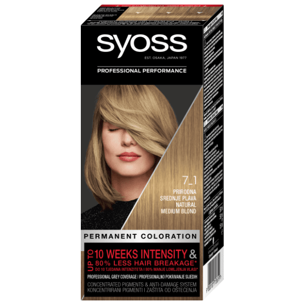 SYOSS Professional Performance boja za kosu 7.1 middle blond 0