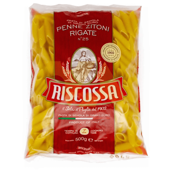Tjestenina RISCOSSA penne zitoni rigate 500g 0