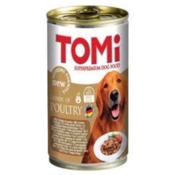 TOMI hrana za pse u konzervi 3 vrste peradi 1,2kg 0
