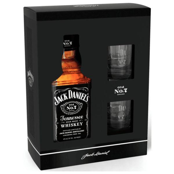 Whiskey JACK DANIEL'S 0,7l + 2 čaše 0