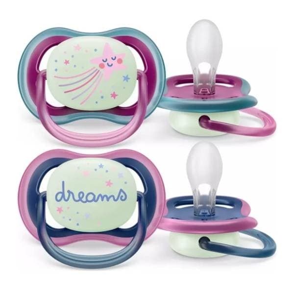 AVENT Sthr Ultra Air noćna duda varalica za djevojčice (6-18m) 2kom 0