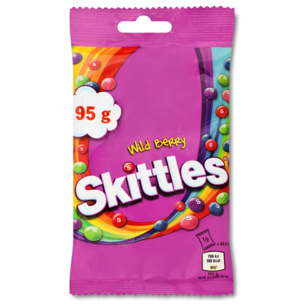 Bomboni SKITTLES wild berry 95g 0