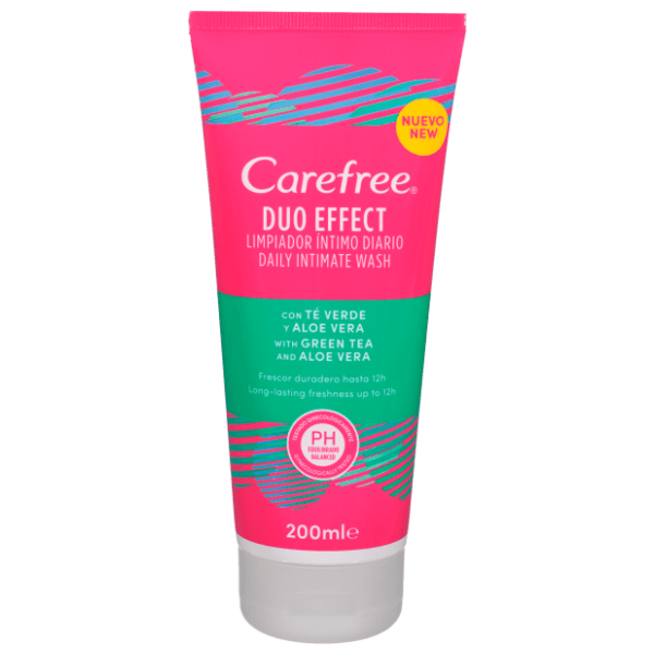 CAREFREE intimni gel za pranje duo effect aloe vera 200ml 0