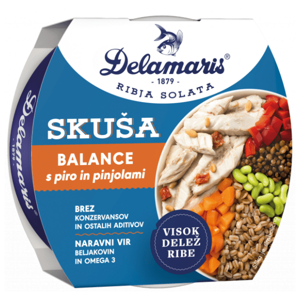 DELAMARIS skuša salata balance 170g 0