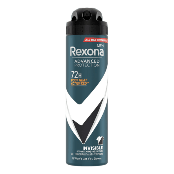 Dezodorans REXONA Men advanced protection invisible B&W 150ml 0