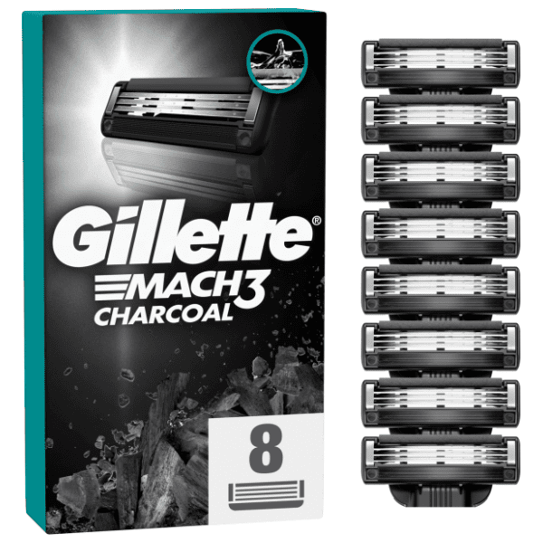 GILLETTE Mach3 Charcoal ulošci za brijač 8kom 0
