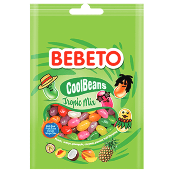 Gumeni bomboni BEBETO cool beans tropic mix 60g 0