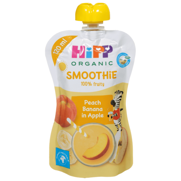 HIPP organic smoothie breskva jabuka banana 120ml 0