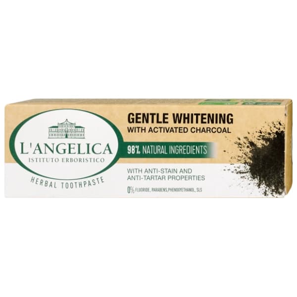 Pasta za zube L'ANGELICA Gentle whitening charcoal 75ml 0