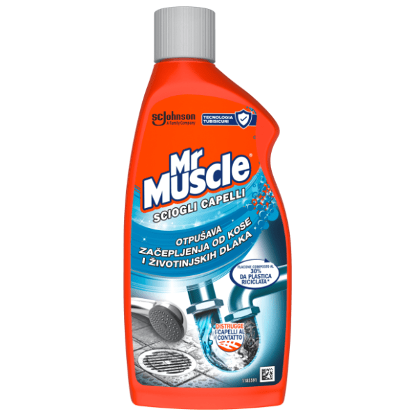 MR MUSCLE gel za čišćenje dlaka u odvodima 500ml 0