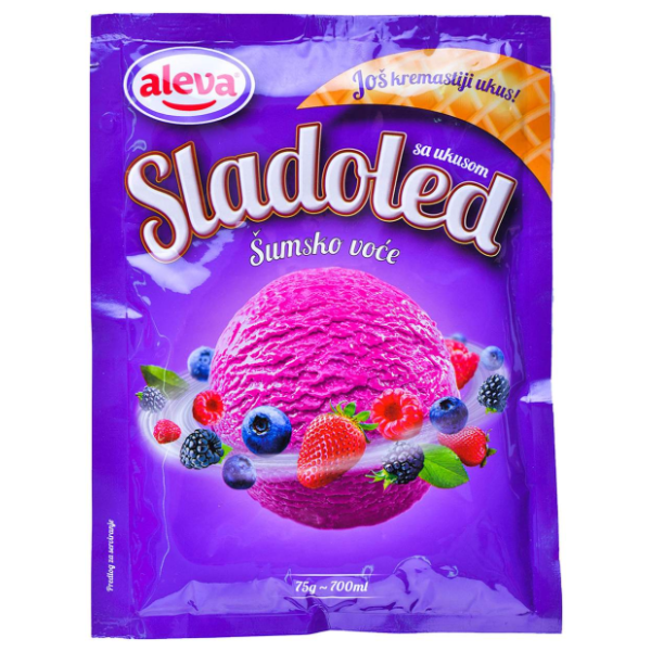 ALEVA Sladoled ledeni desert šumsko voće 75g 0