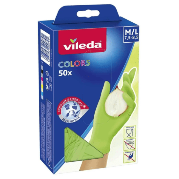 VILEDA rukavice colors sensitive M/L 50kom 0